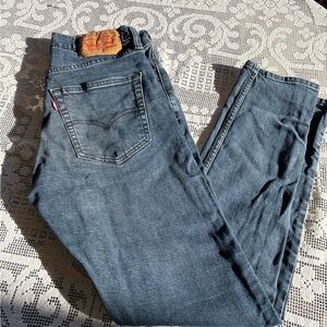 Levi's Dark Blue Straight Jeans